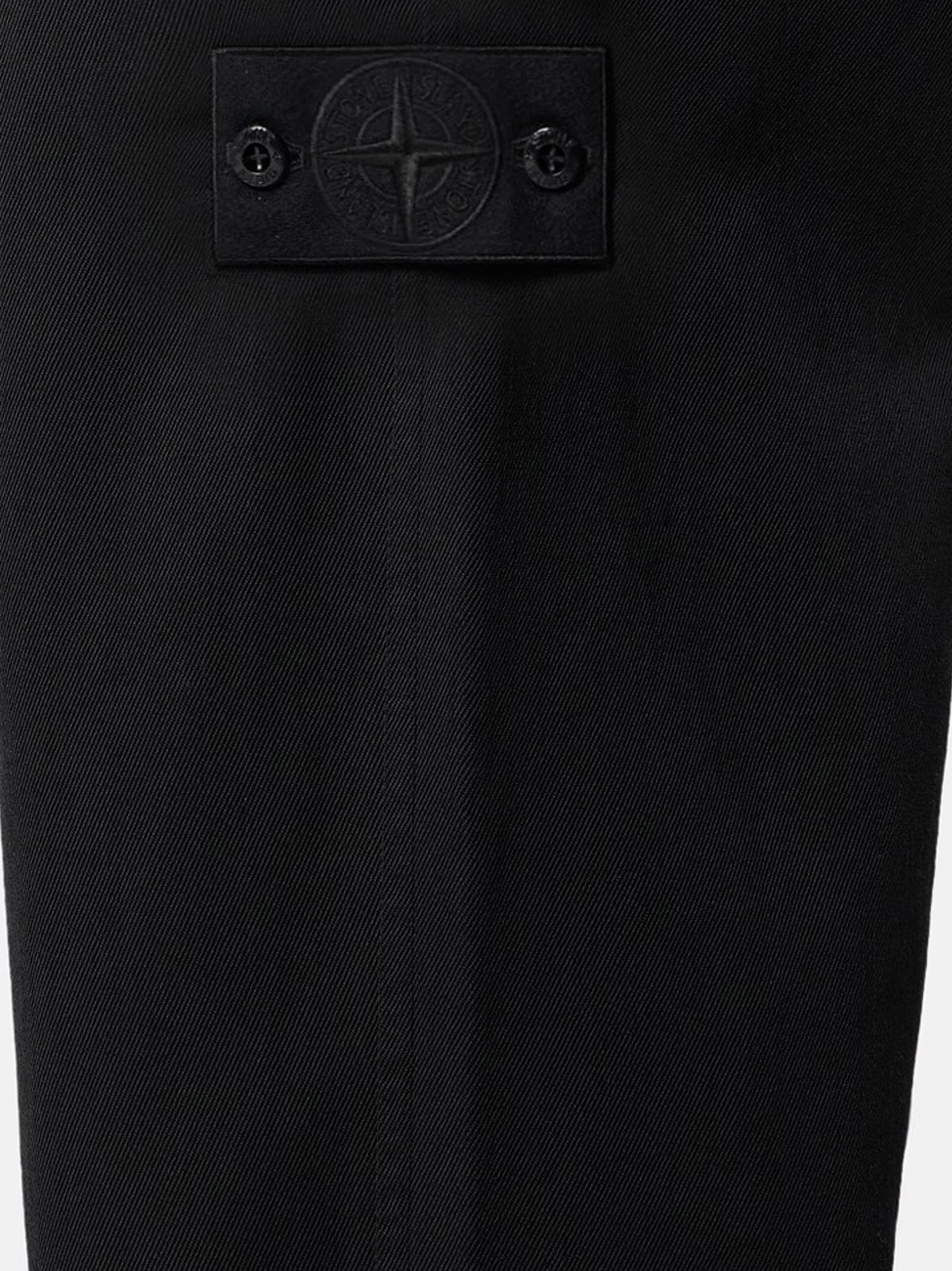 Wool and cotton blend trousers