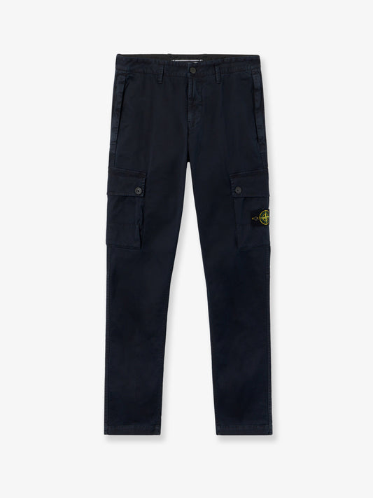 Cotton blend cargo trousers