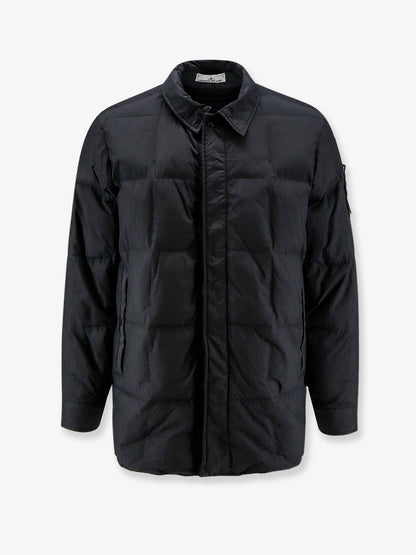 Piumino in nylon con patch logo laterale thumbnail