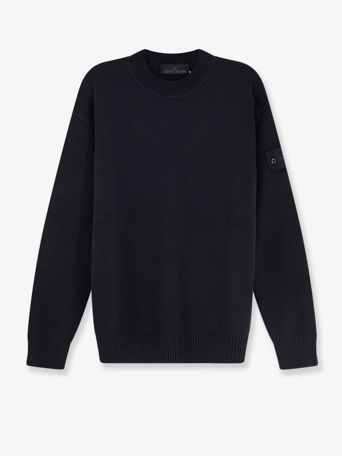 Cotton sweater with ribbed profiles