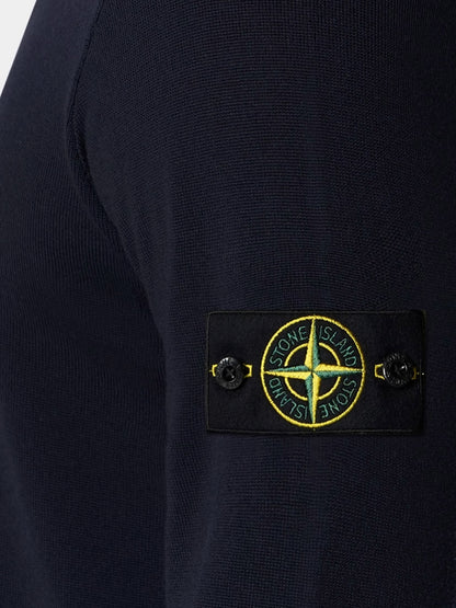 Wool sweater with side logo patch thumbnail
