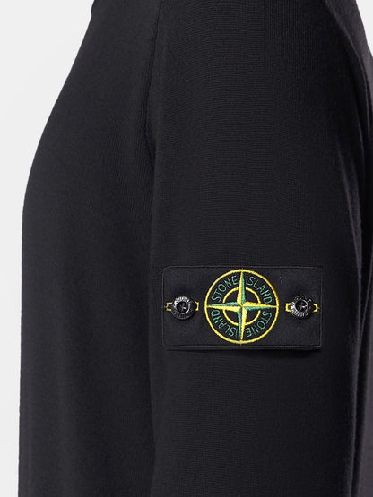 Wool sweater with side logo patch thumbnail