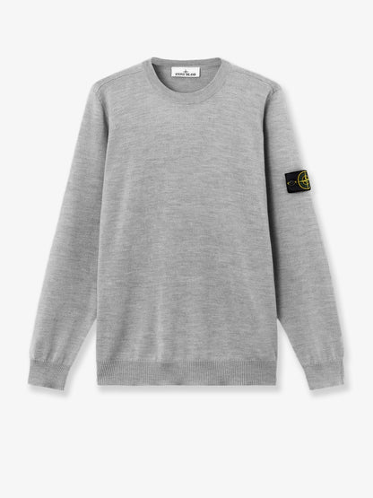 Wool sweater with side logo patch thumbnail
