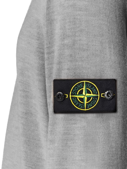 Wool sweater with side logo patch thumbnail