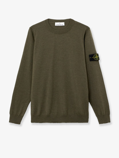 Maglia in lana con patch logo laterale thumbnail