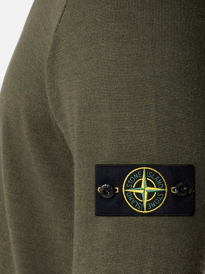 Maglia in lana con patch logo laterale thumbnail