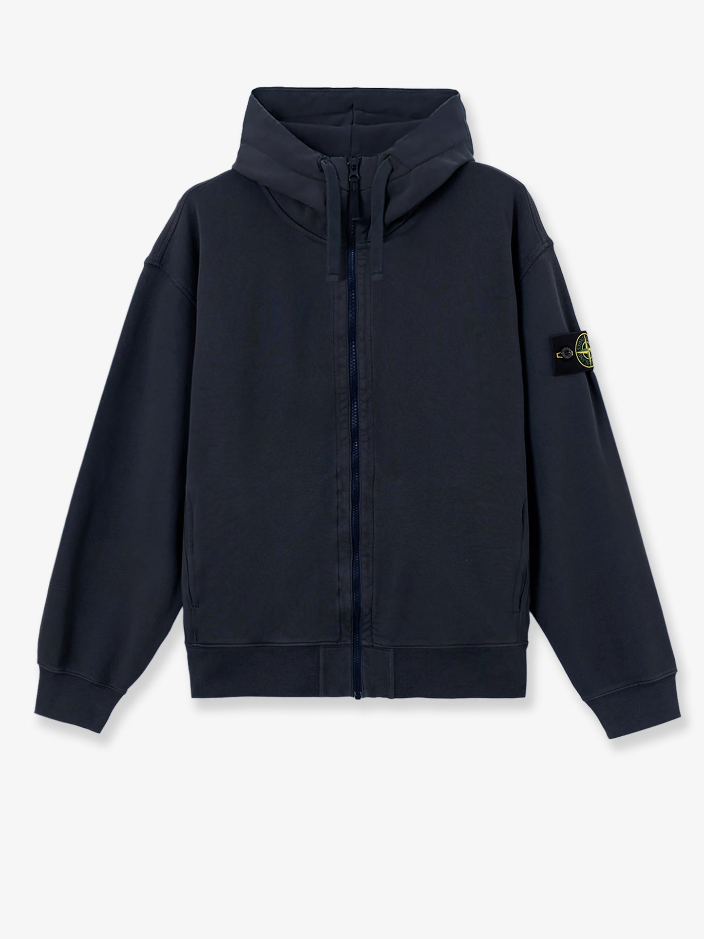 Oversize biologic cotton sweatshirt with zip