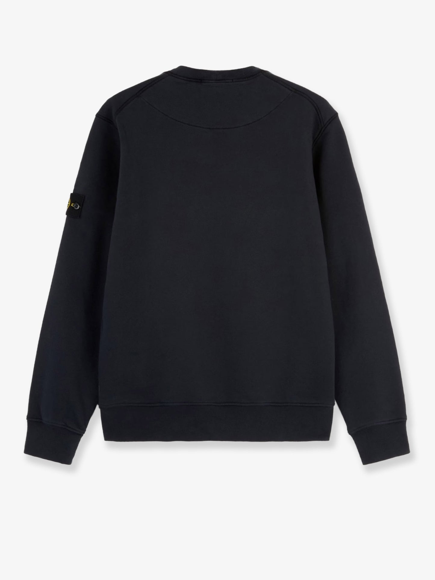 Felpa in cotone con patch logo laterale