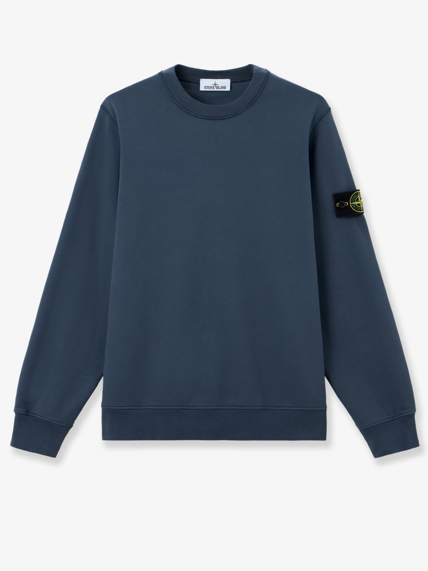 Felpa in cotone con patch logo laterale
