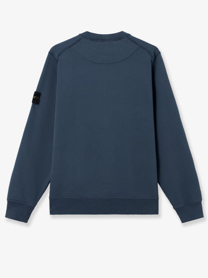 Felpa in cotone con patch logo laterale thumbnail