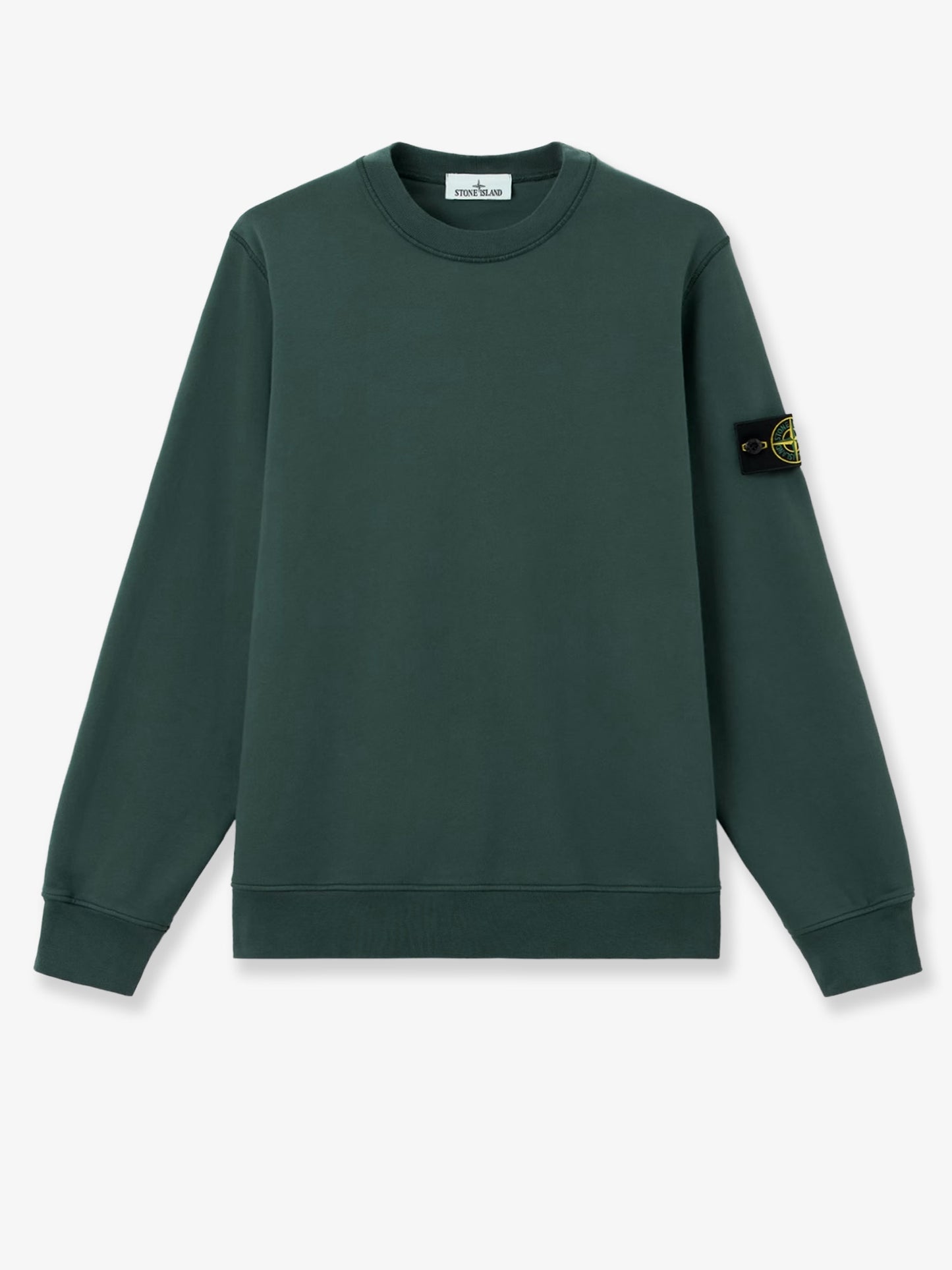 Felpa in cotone con patch logo laterale