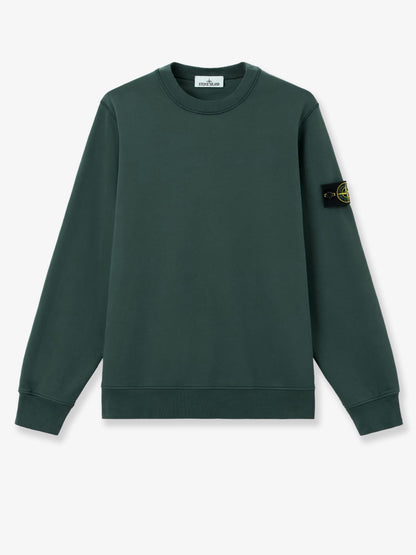 Felpa in cotone con patch logo laterale thumbnail