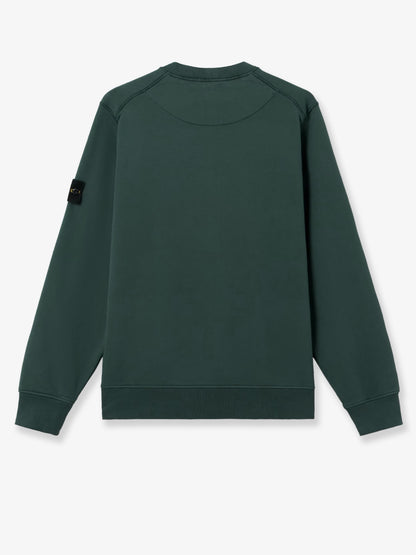 Felpa in cotone con patch logo laterale thumbnail