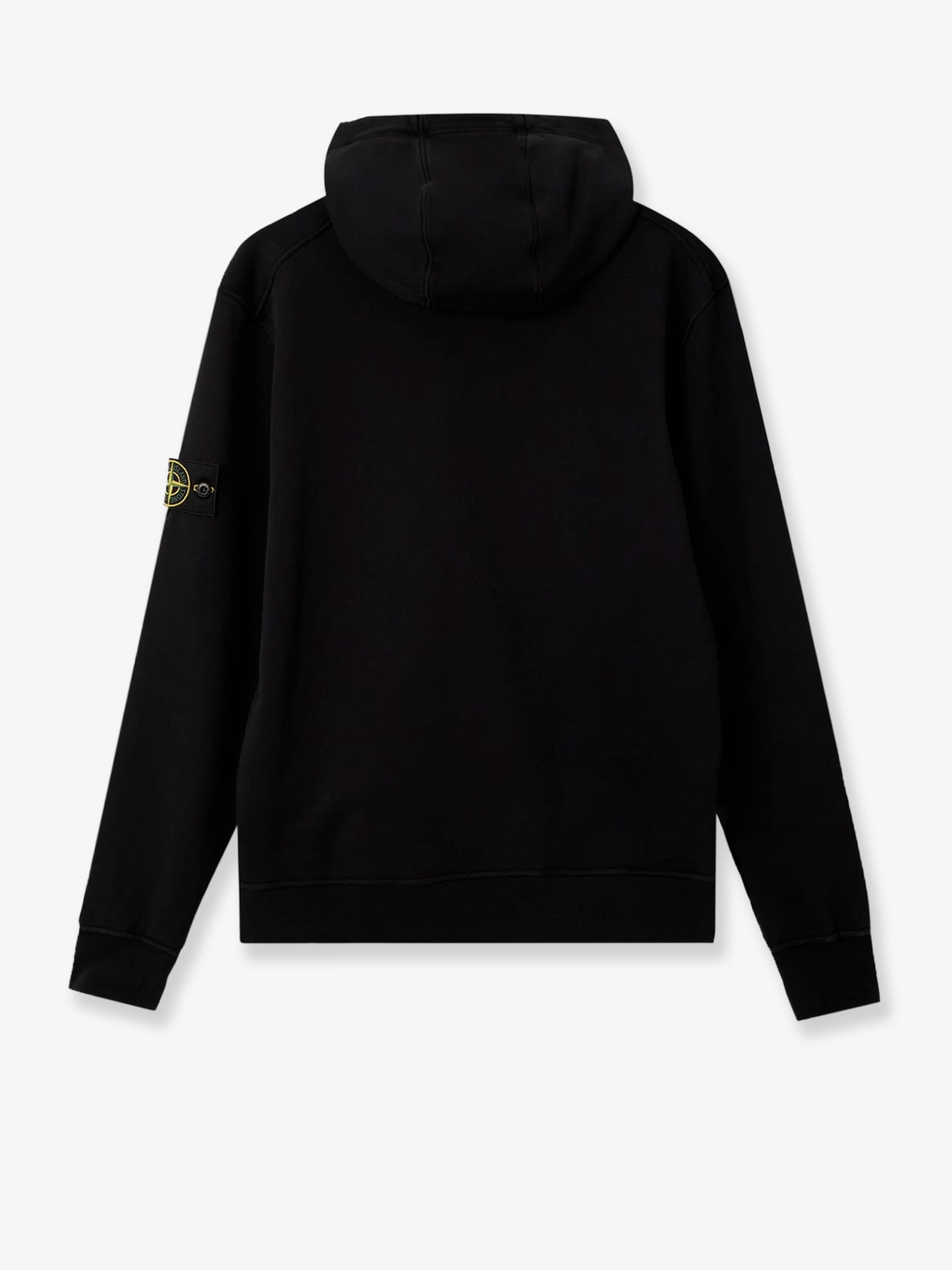 Felpa in cotone con patch logo laterale