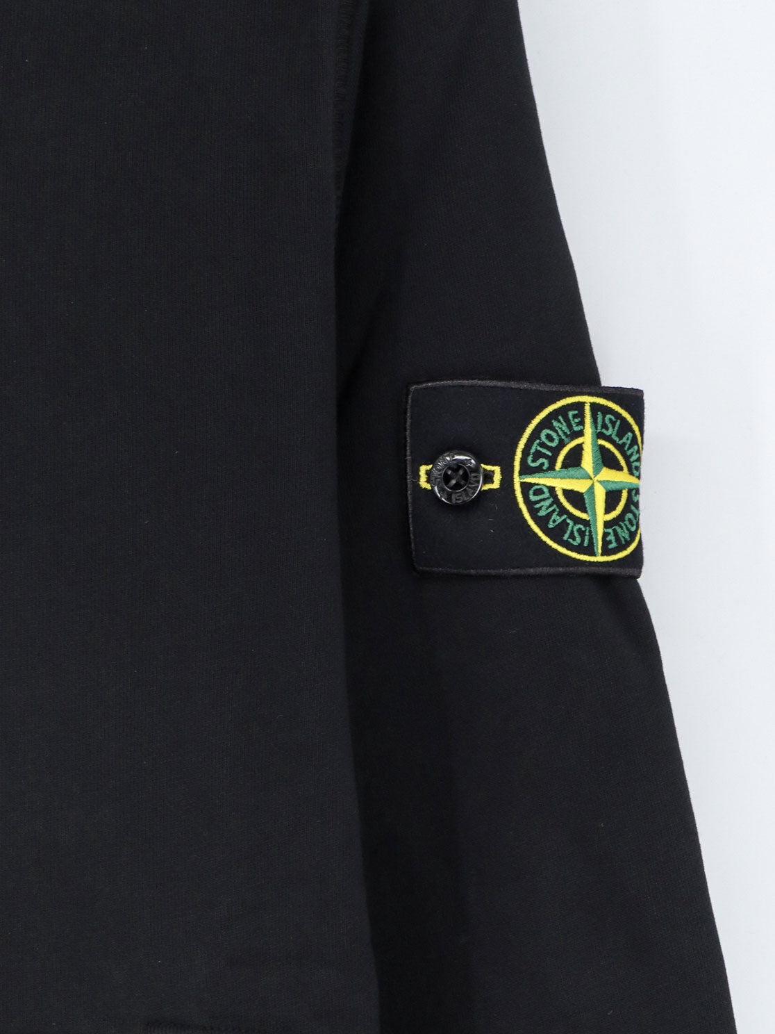 Felpa in cotone con patch logo laterale