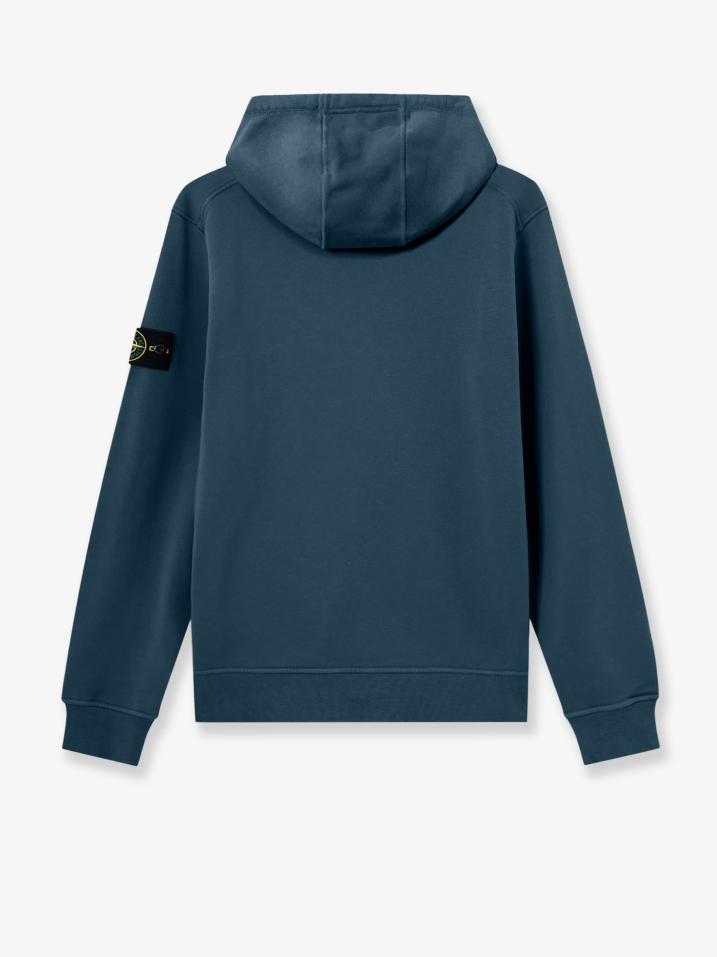 Cotton sweatshirt with side logo patch