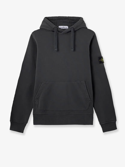 Cotton sweatshirt with side logo patch thumbnail