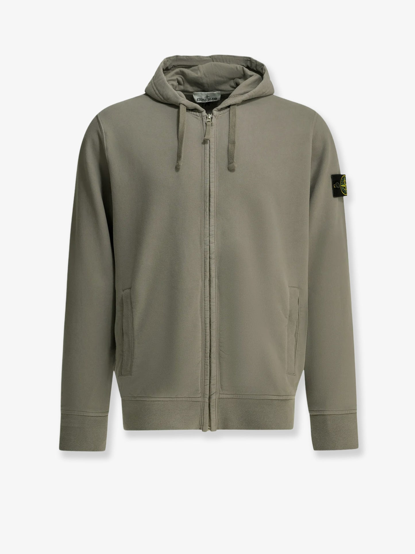 Organic cotton sweatshirt with lateral Logo patch