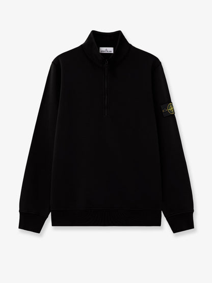 Felpa in cotone con patch logo laterale thumbnail