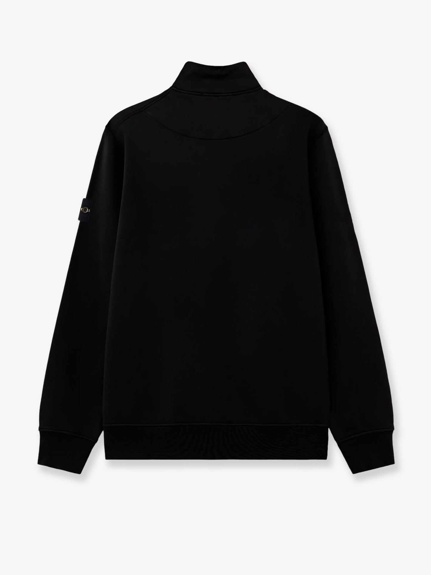 Felpa in cotone con patch logo laterale