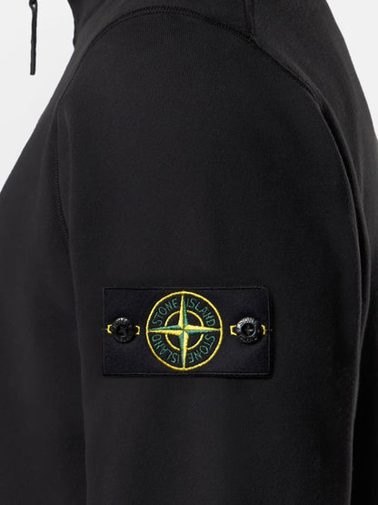 Felpa in cotone con patch logo laterale thumbnail