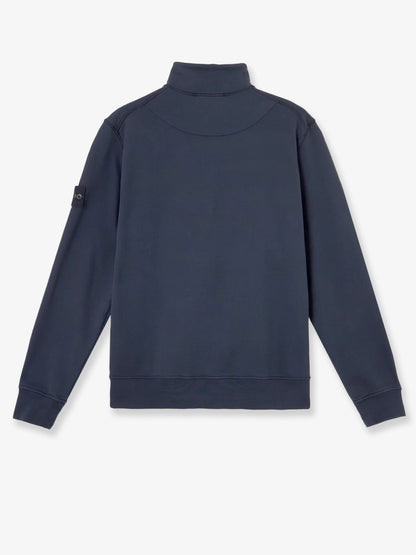 Cotton sweatshirt with side logo patch thumbnail