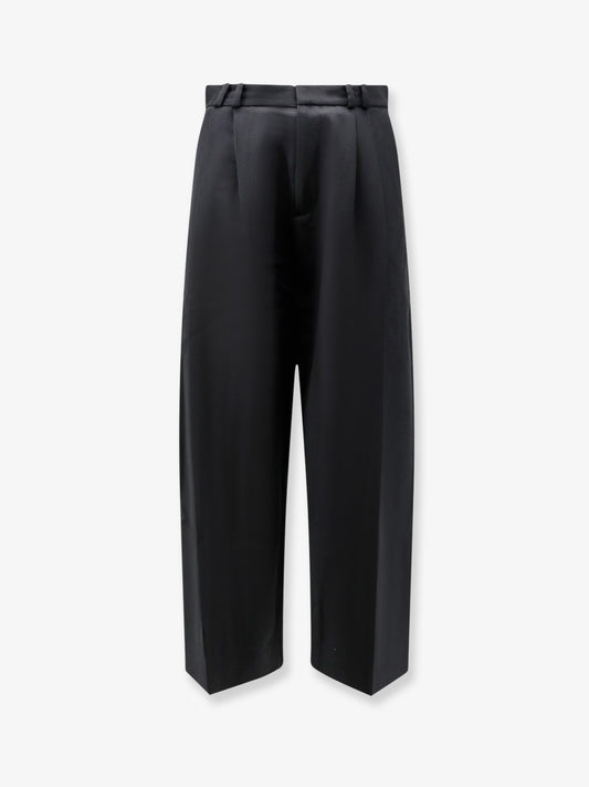 Oversized wool blend pants