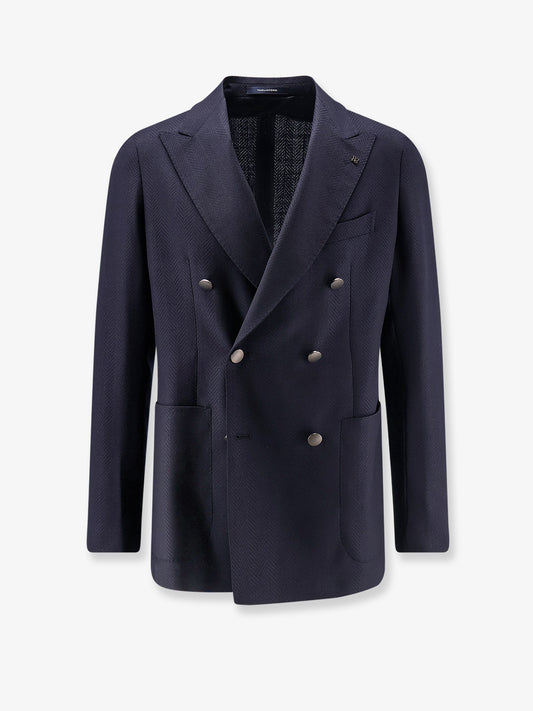 Double-breasted virgin wool blazer