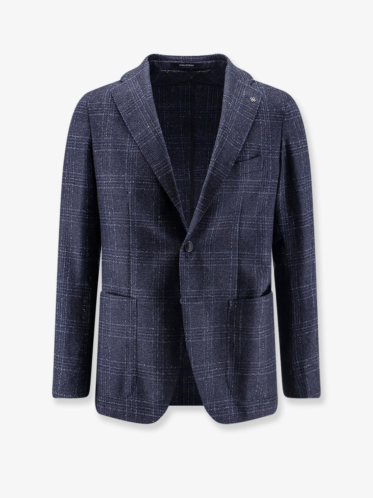 Single-breasted virgin wool blend blazer