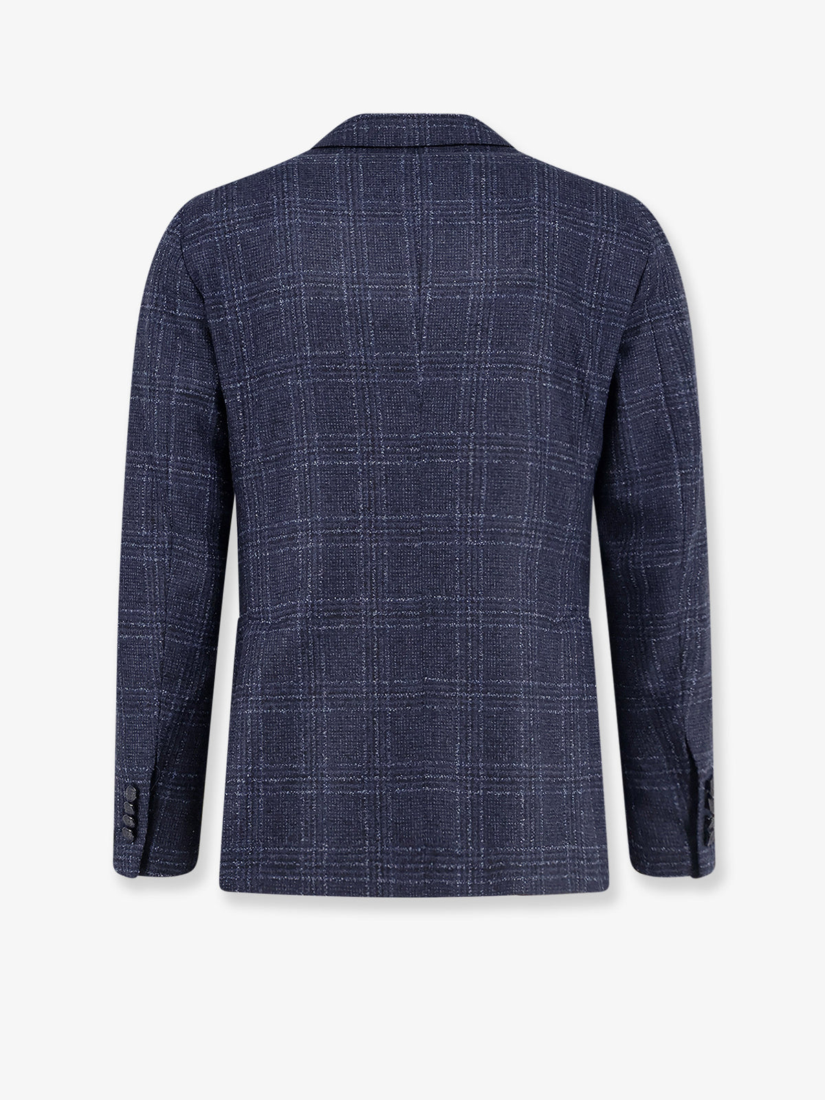 Single-breasted virgin wool blend blazer
