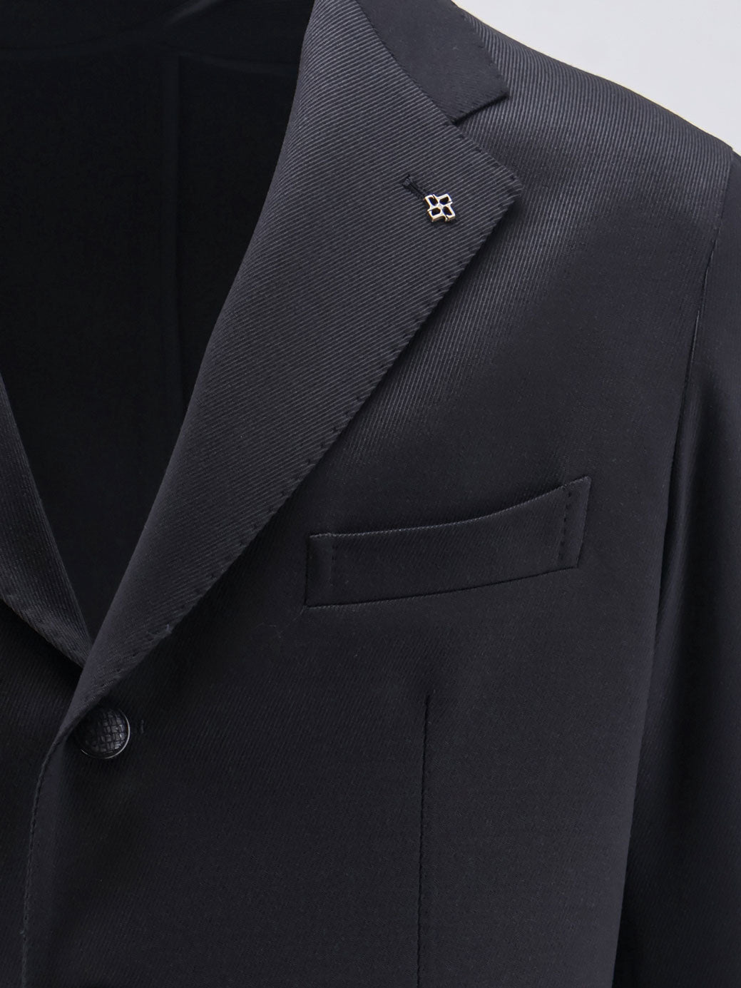 Single-breasted stretch virgin wool blazer