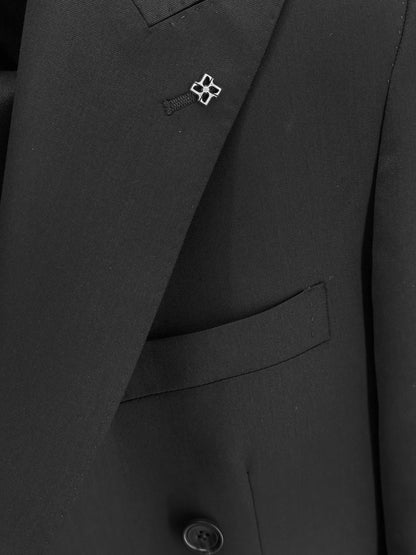 Saglia virgin wool double-breasted suit thumbnail