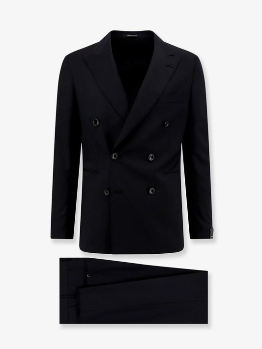 Double-breasted virgin wool suit