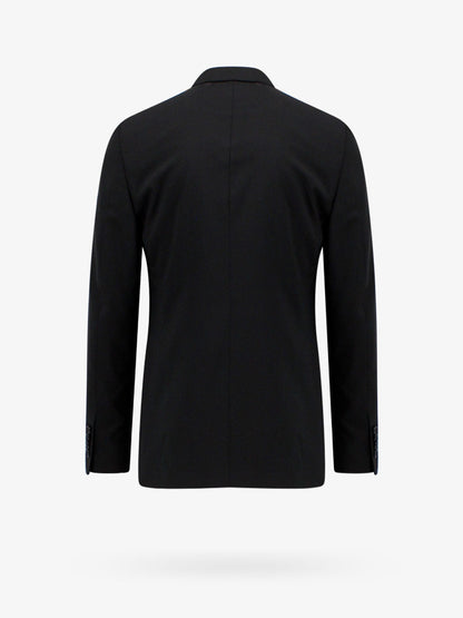 Virgin wool suit with removable iconic brooch thumbnail