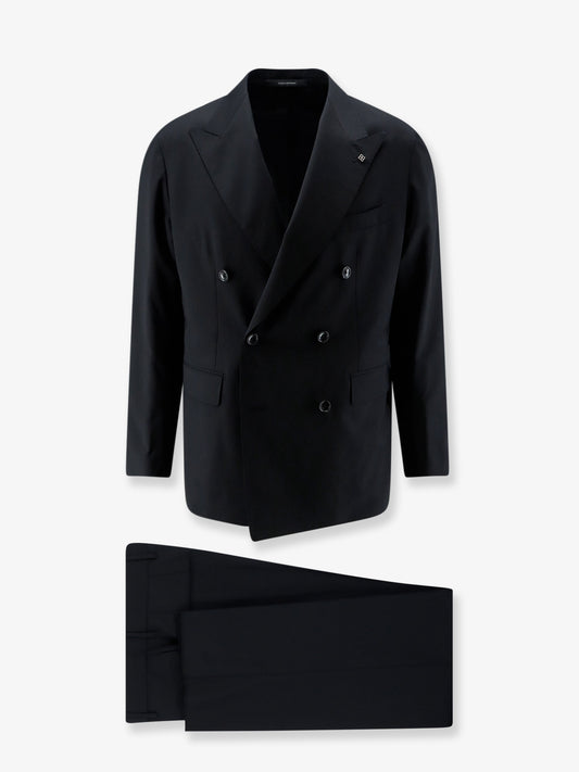Double-breasted virgin wool suit