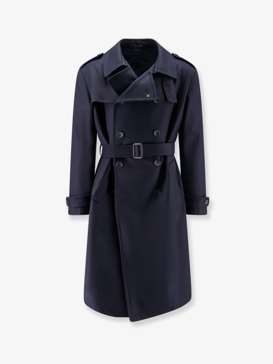 Water Repellent virgin wool trench coat