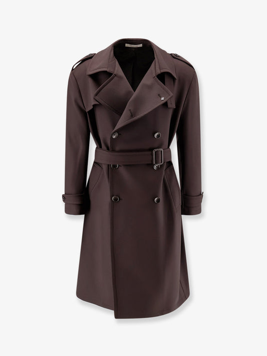 Water Repellent virgin wool trench coat