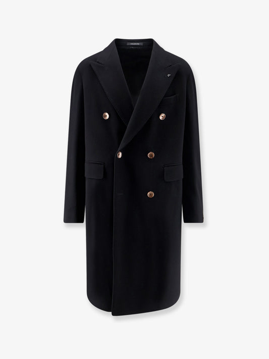 Unlined virgin wool and cashmere coat