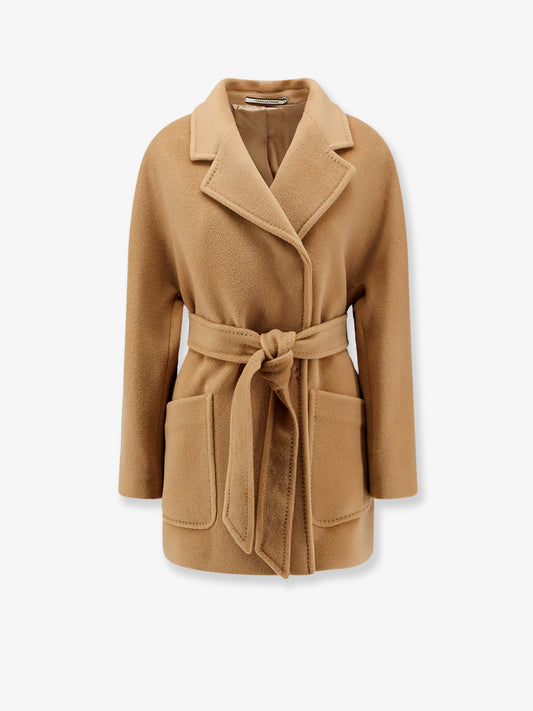 Denise virgin wool coat with belt
