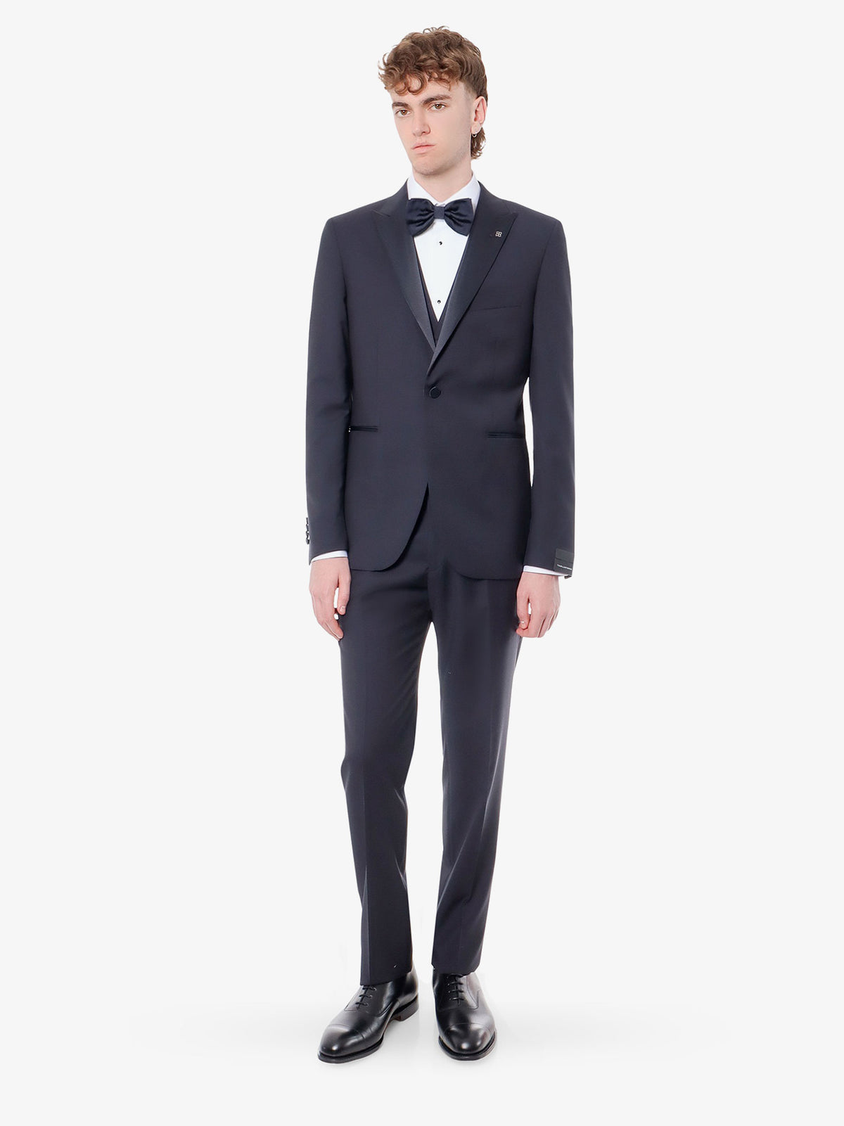 Virgin wool tuxedo with vest