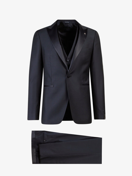 Virgin wool tuxedo with vest
