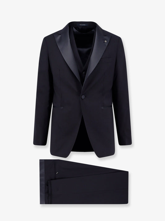 Virgin wool tuxedo with vest