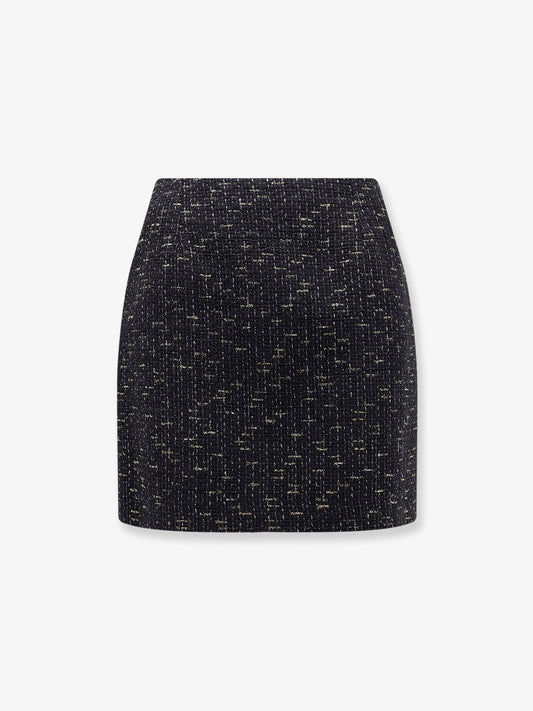 May bouclé fabric mini skirt