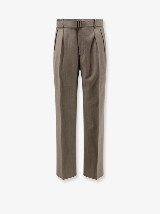 Nevil virgin wool trousers with belt