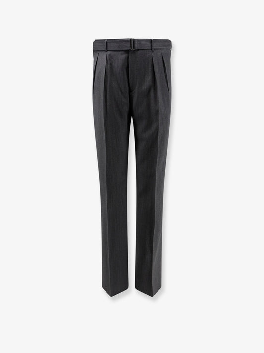 Nevil virgin wool trousers with belt