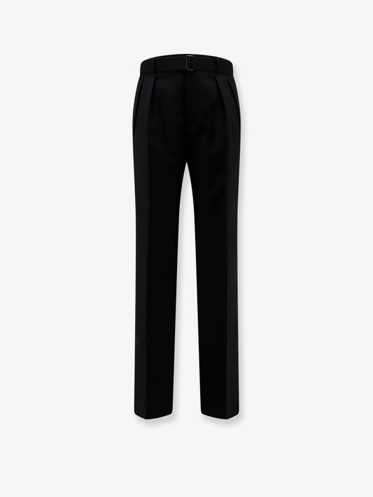 Nevil virgin wool trousers with belt