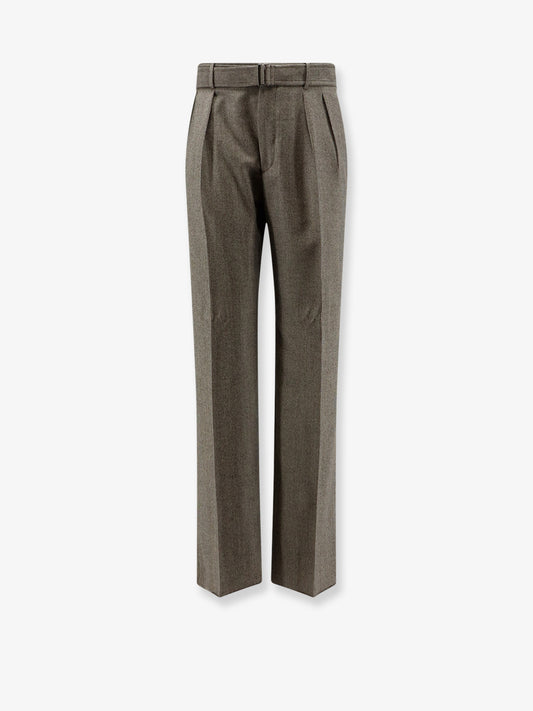 Nevil virgin wool trousrs with belt
