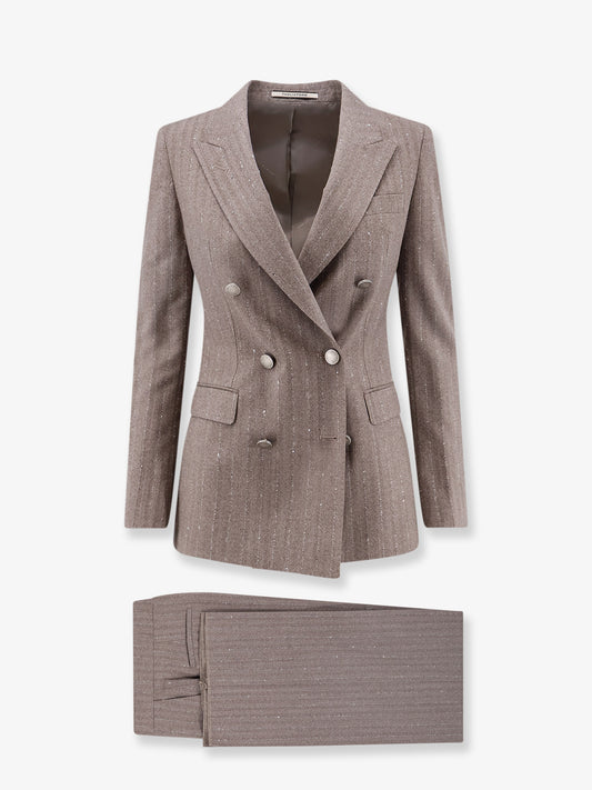 Parigi double-breasted virgin wool tailleur