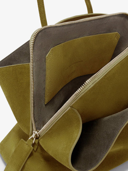 La Passeggiata suede shoulder bag thumbnail