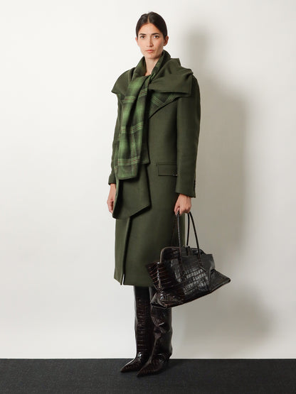 La Passeggiata Medium croc-effect leather shoulder bag thumbnail